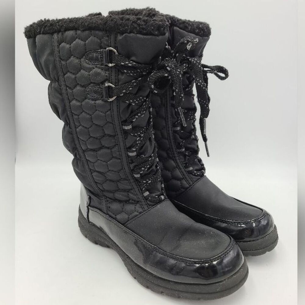Totes Kelly boots Youth  girls 3 kids black outdoor snow school winter boots
